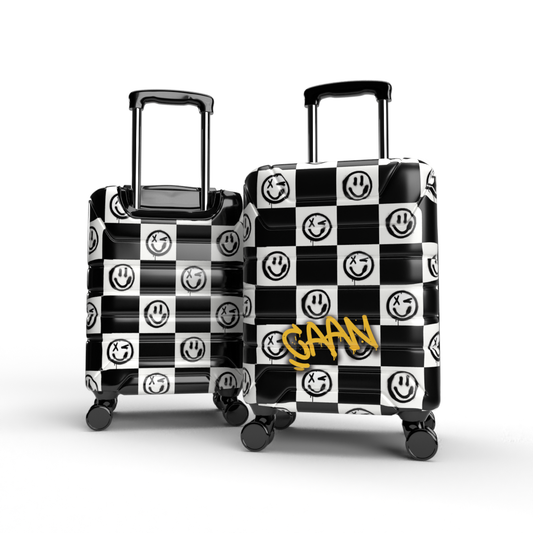 CHECKBOARD CARRY-ON LUGGAGE